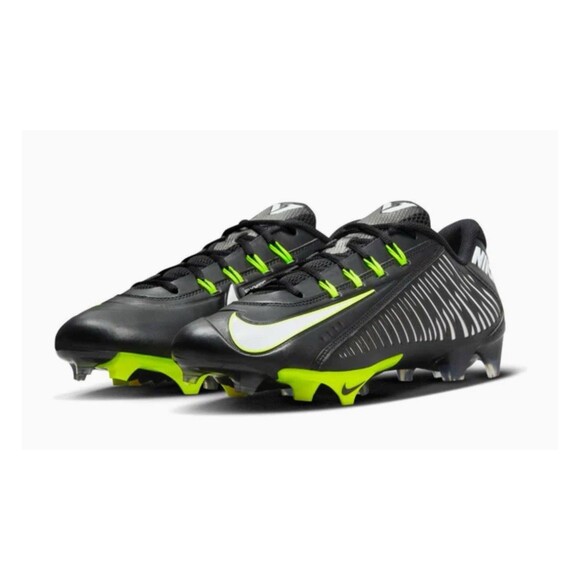 Nike Vapor Edge 360 VC Carbon Football Cleats Black Volt DO6294-001 Men’s 16 New - Picture 2 of 6